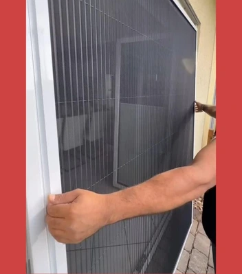 Mosquito net technician ensuring zero-gap installation in Nagpur